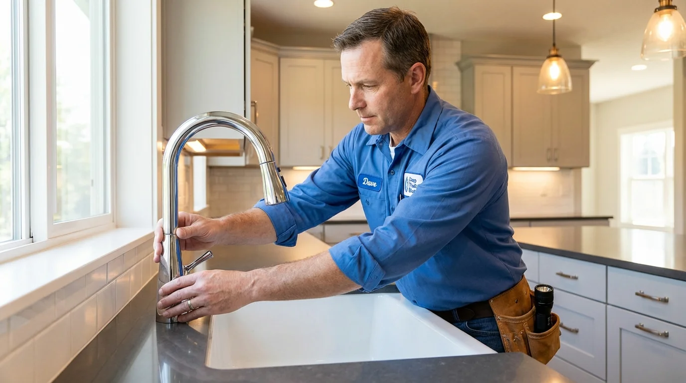 Kitchen faucet installation by Johns Plumbing LLC in Valley